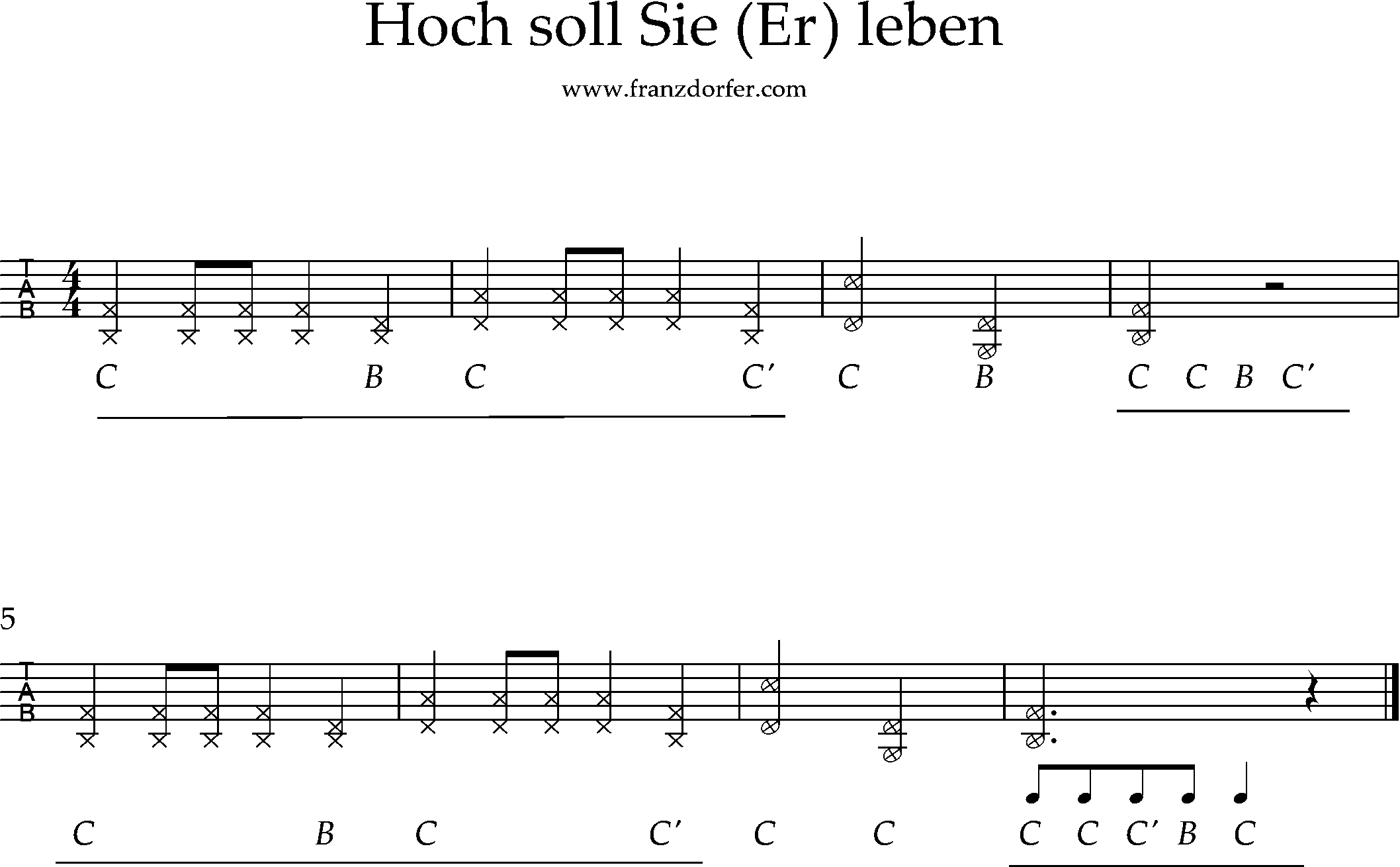 steirische lernen- Hoch soll er leben
